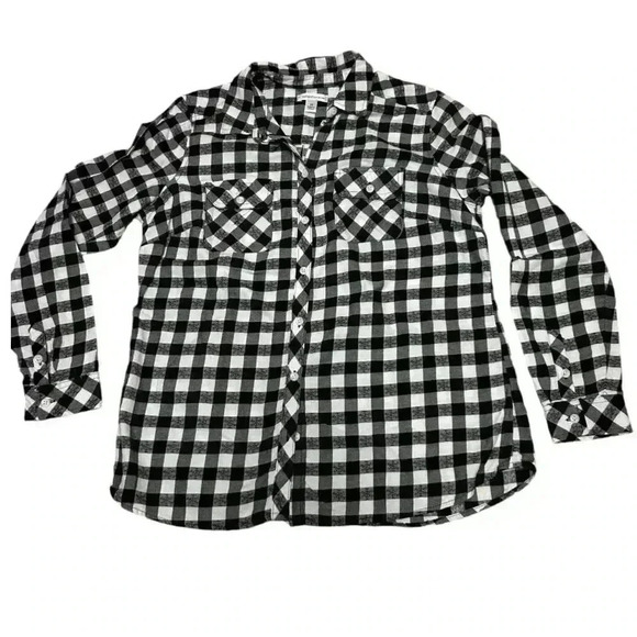 Women’s Croft and Barrow The extra Soft Plaid Flannel Shirt size M | Pre loved - Picture 1 of 8